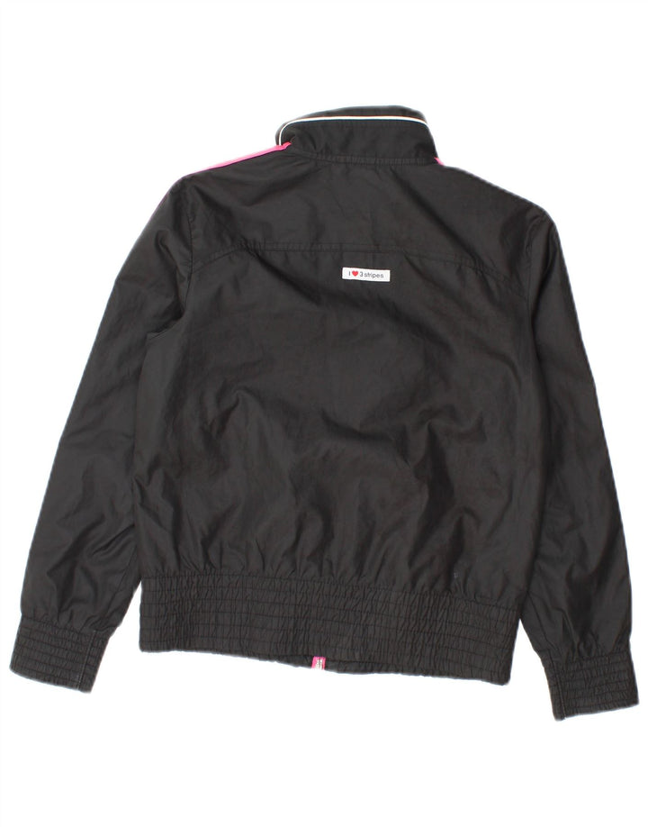 Adidas Veste de Survêtement Graphique Fille 9-10 Ans Noir Polyester