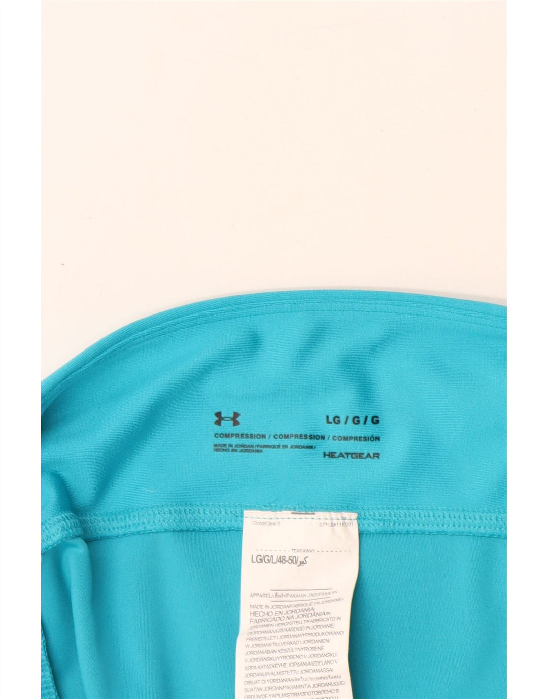 Under Armour Legging Heat Gear Graphic pour femme UK 14 Large Bleu Polyester