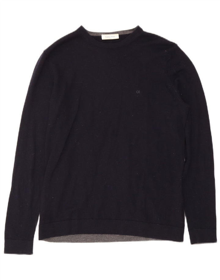 Calvin Klein Homme Petite Laine Bleu Marine
