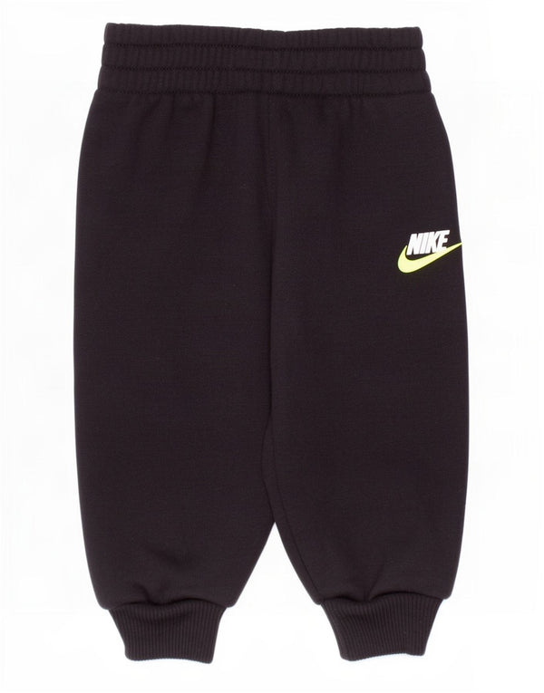 Nike Pantalon de survêtement de jogging pour bébé garçon 6-9 mois en coton noir