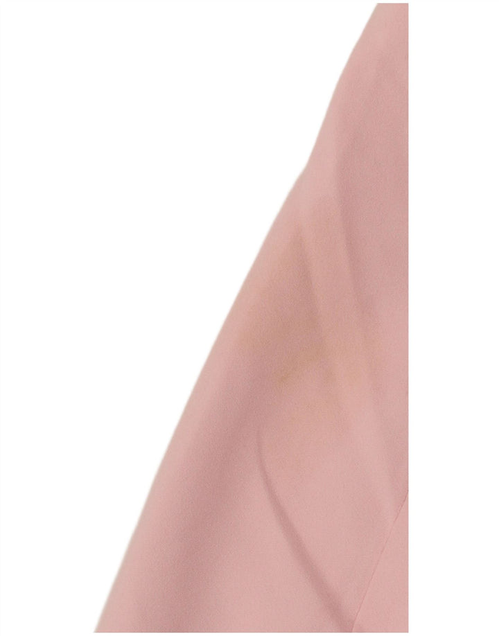 Zara Veste Blazer 2 Boutons Femme UK 14 Rose Moyen Polyester