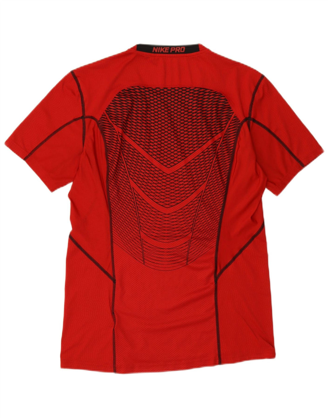 NIKE Homme Dri Fit Graphic T-Shirt Haut Rouge Moyen Polyester