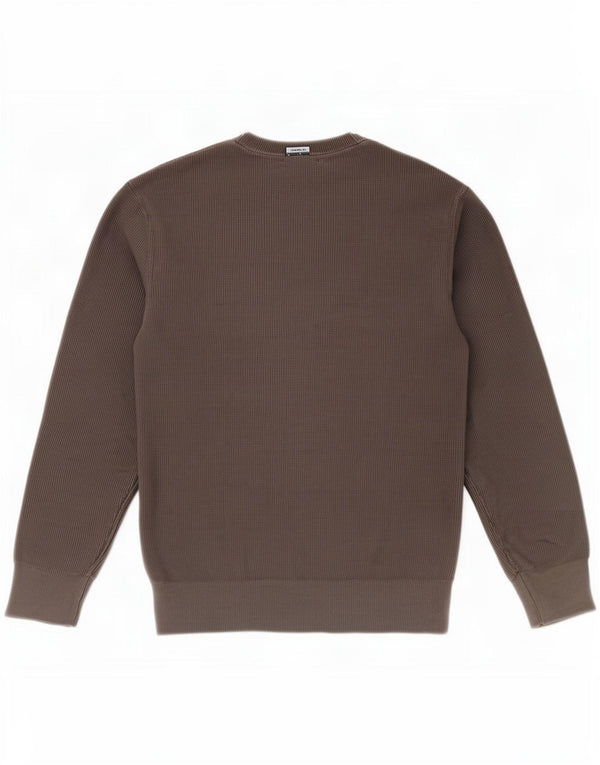 Zara Pull col rond pour homme Grand coton gris