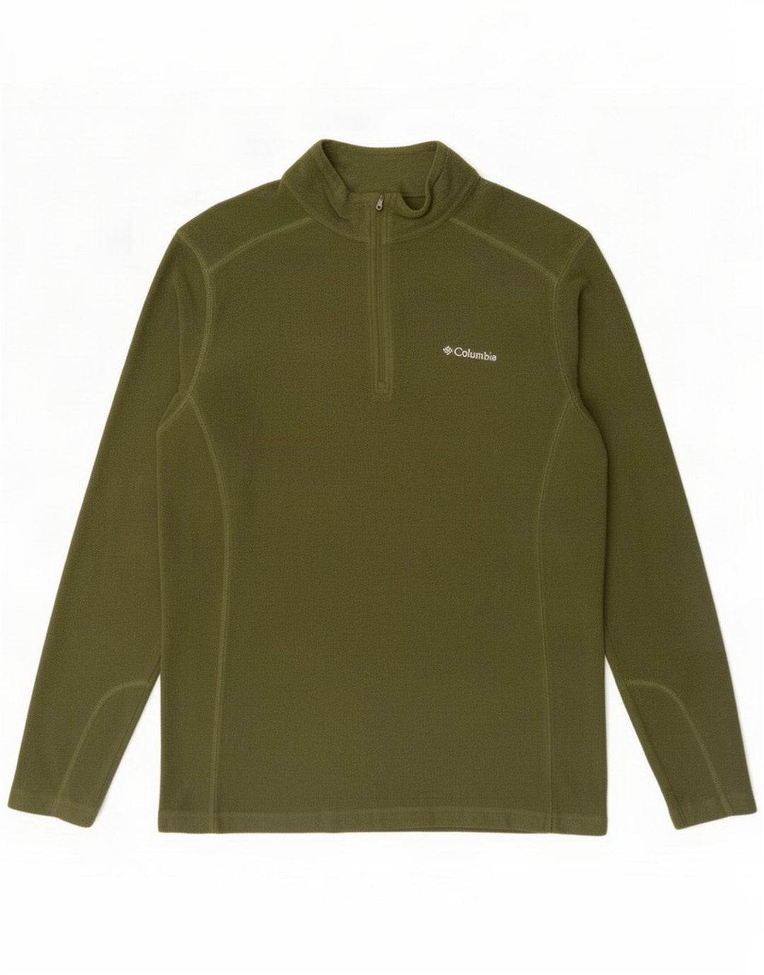 Columbia Pull polaire à col zippé pour homme en polyester vert moyen