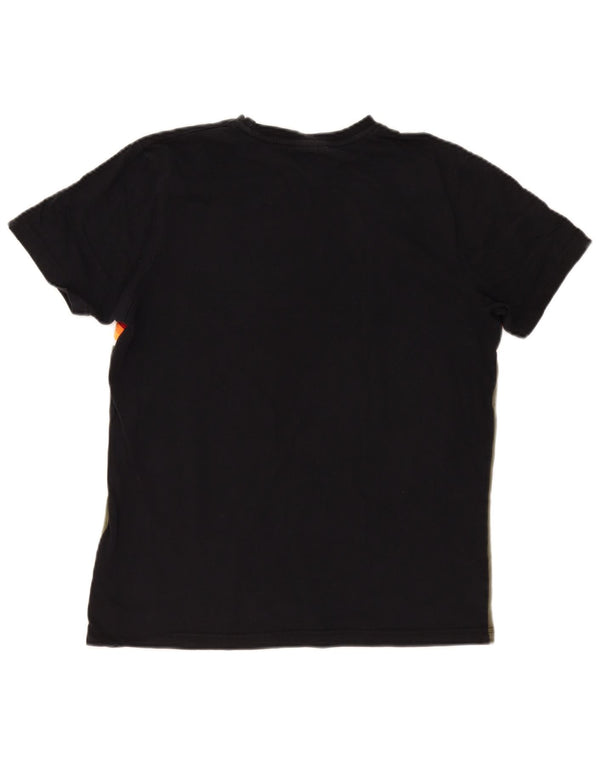 Ellesse T-shirt graphique en coton color block moyen kaki homme