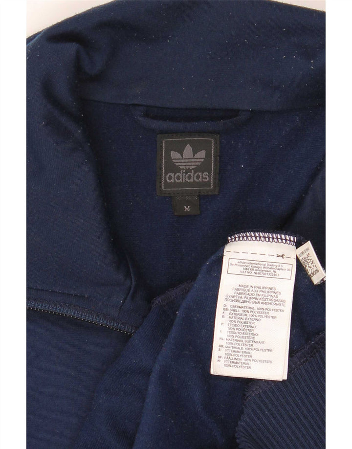 Adidas Veste de survêtement pour homme Bleu marine moyen Polyester