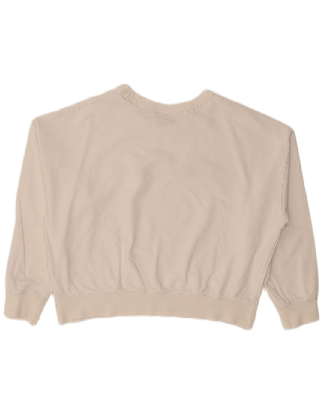 CHAMPION Sweat-shirt court surdimensionné pour femme UK 10 Petit Blanc