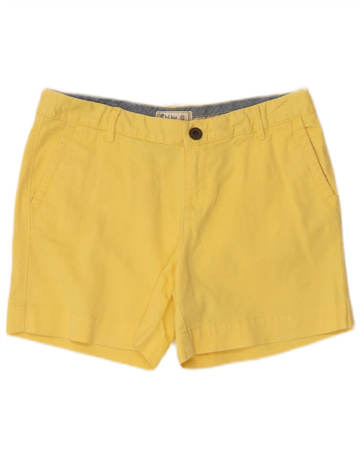 Fat Face Short Chino Femme UK 12 Moyen W32 Coton Jaune