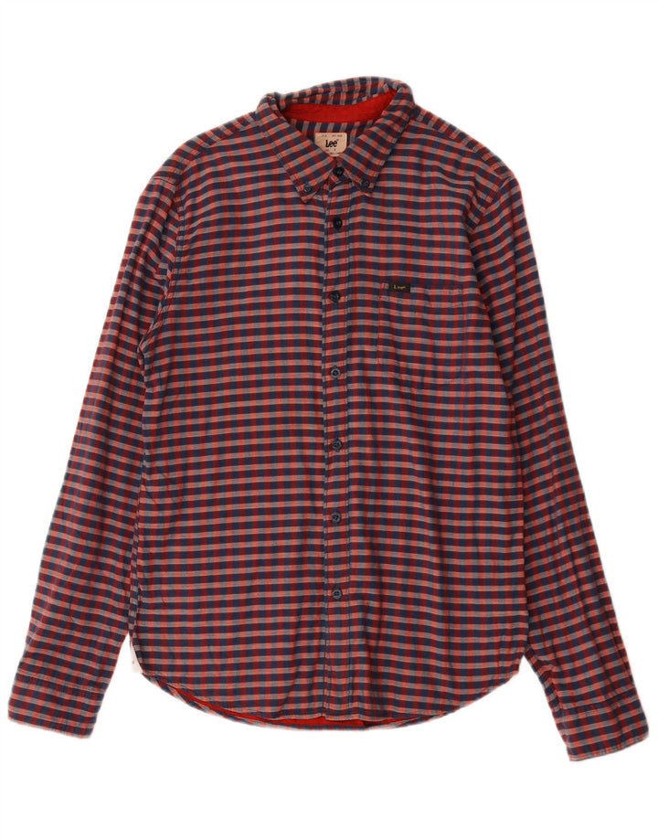 Lee Chemise Homme Petit Vichy Rouge Coton