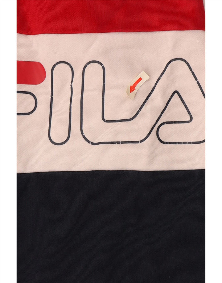 Fila Sweat-shirt pour femme UK 14 Medium Multicolore Colourblock