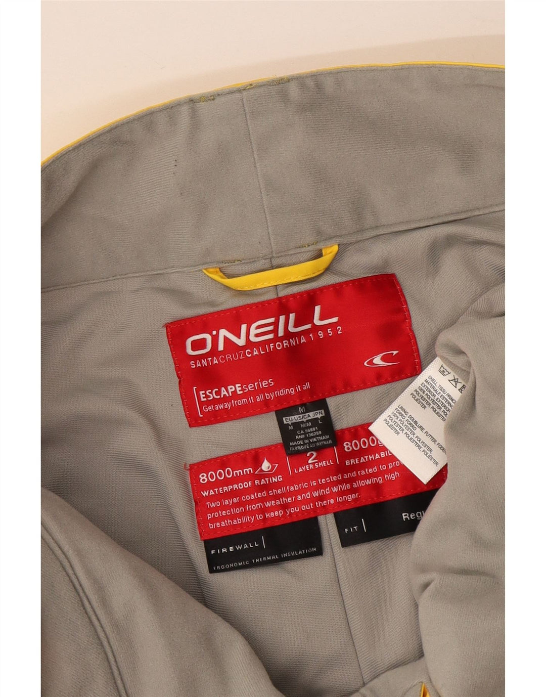 O'Neill Pantalon de Ski Femme UK 14 Polyester Colorblock Jaune Moyen