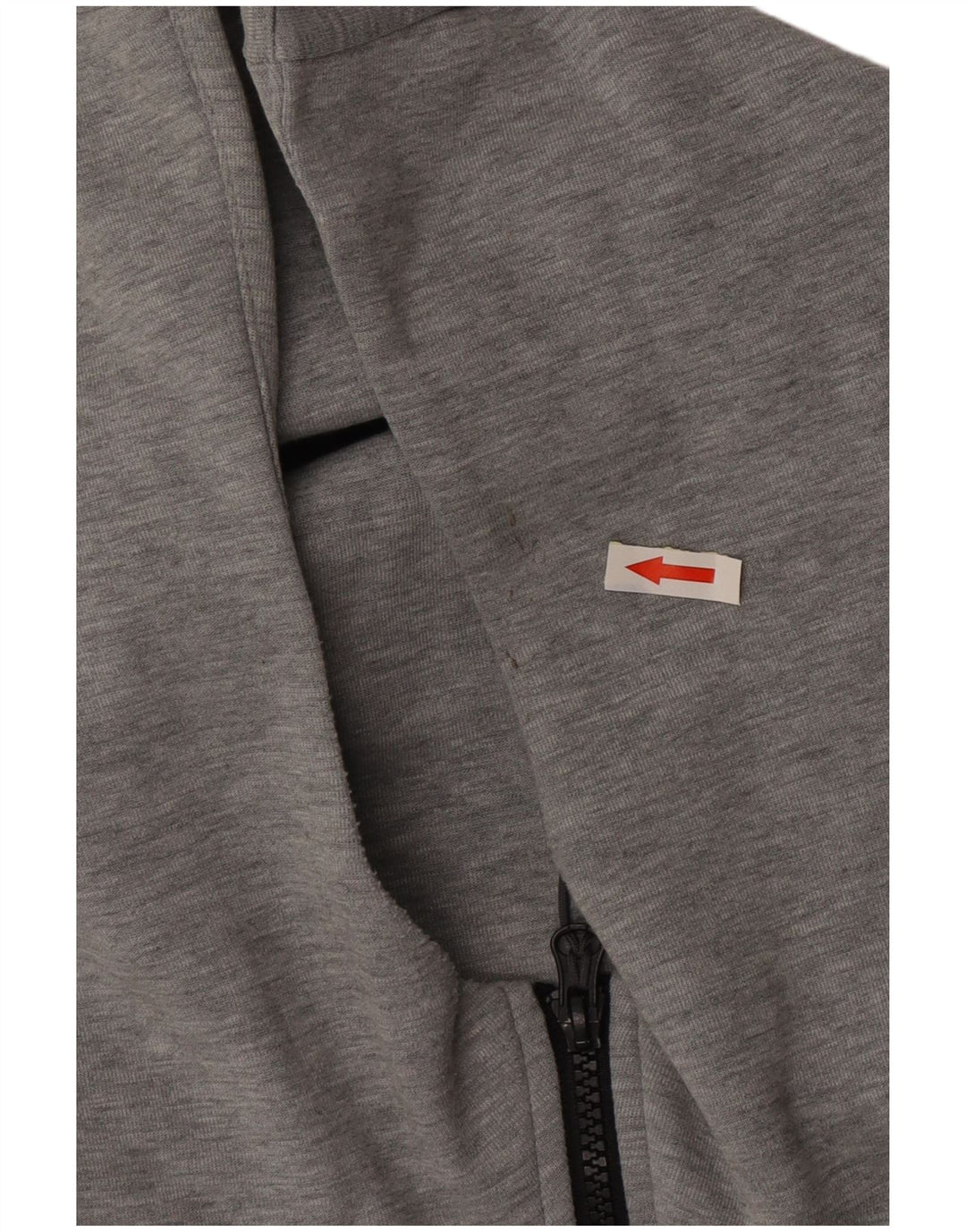 Nike Pull à capuche zippé pour homme Petit coton moucheté gris