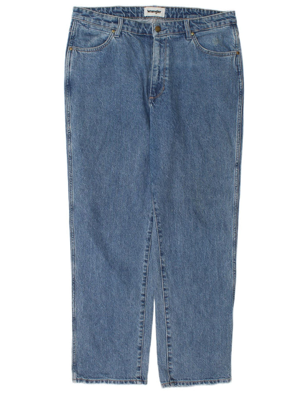 Wrangler Jean droit Cindy Fit décontracté pour femme US 14 XL W38 L30 Bleu