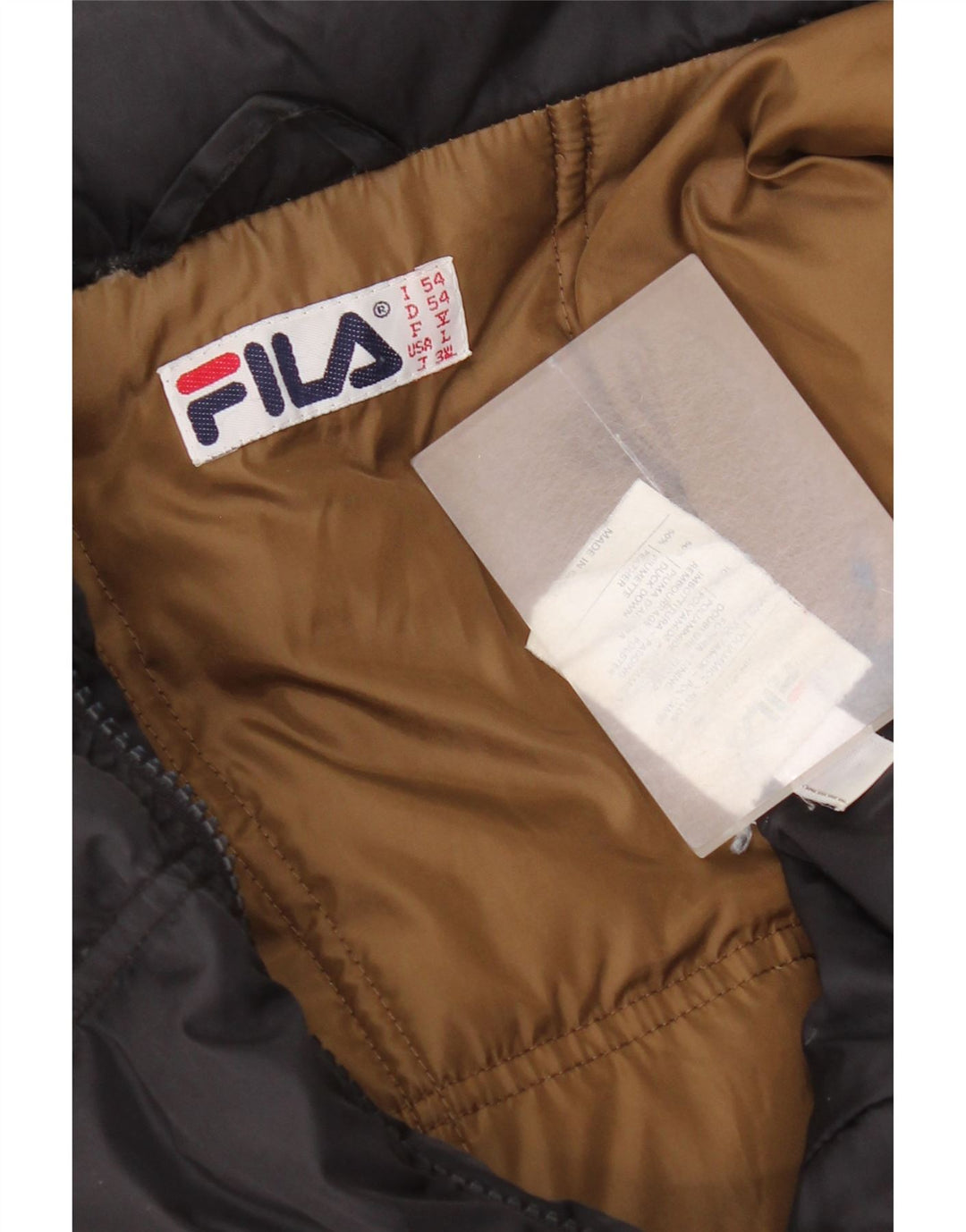 Fila Veste matelassée à capuche pour hommes IT 54 2XL Noir Polyamide