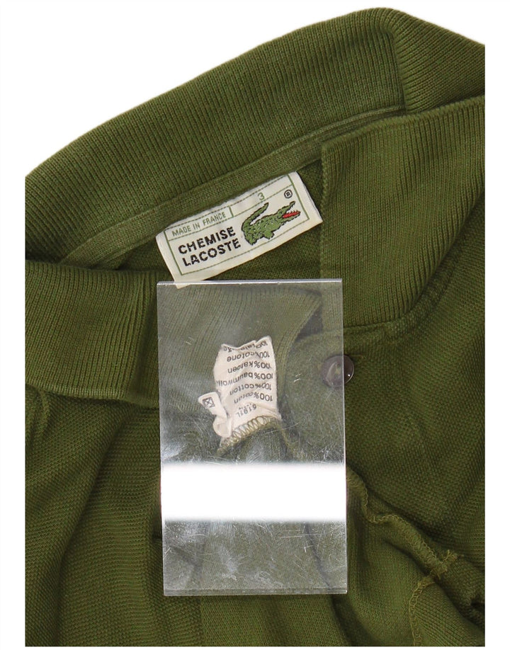 LACOSTE Polo Homme Taille 3 Petit Kaki Coton