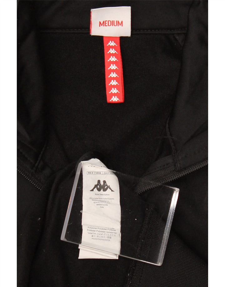 KAPPA Veste de Survêtement Graphique Homme Noir Moyen Polyester Colorblock