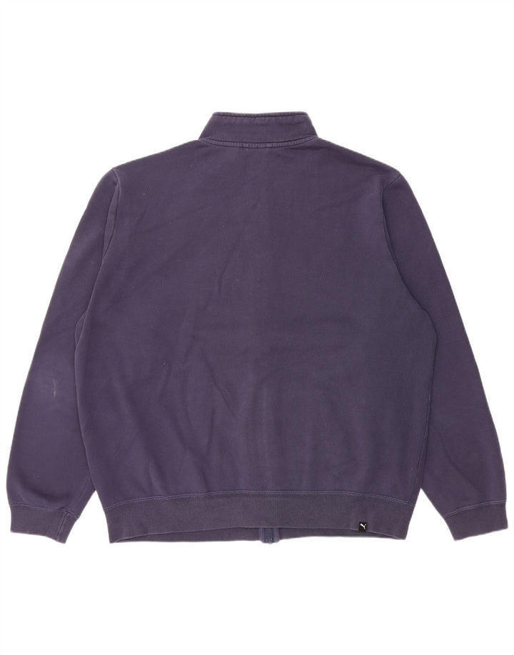 Puma Veste de survêtement pour homme XL Bleu marine Coton