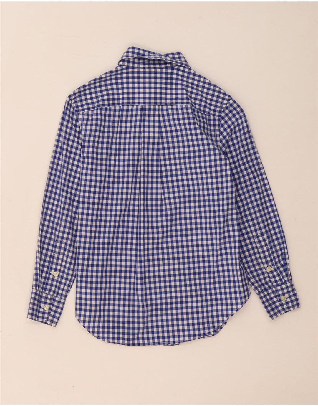 Ralph Lauren Chemise Garçon 7-8 Ans Petit Bleu Vichy Coton
