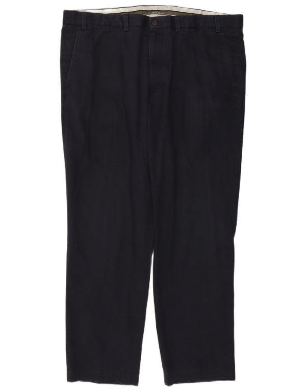 Eddie Bauer Pantalon Chino Droit Homme W42 L32 Bleu Marine Coton