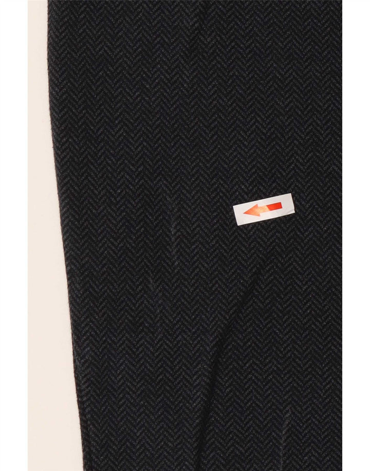 Marks & Spencer Pantalon Autograph Femme Moyen W28 L28 Gris Chevrons