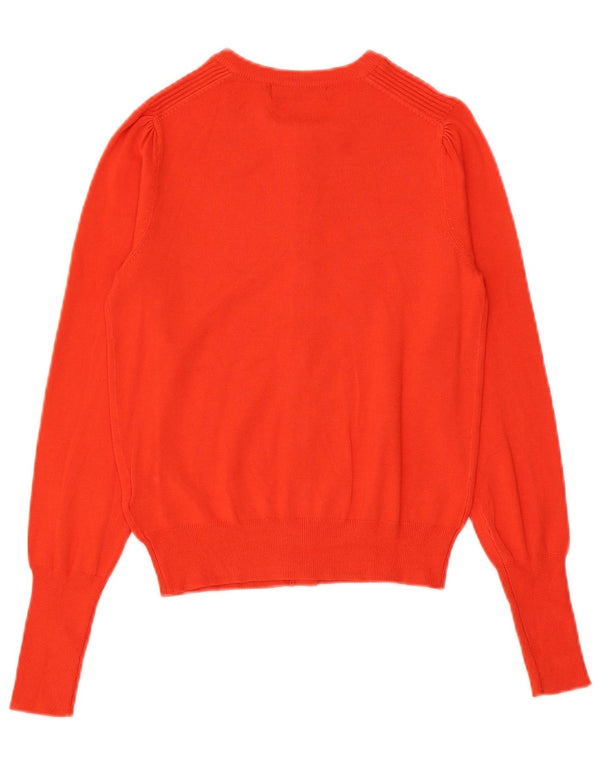 Marks & Spencer Pull cardigan court pour femme UK 8 Petite viscose orange