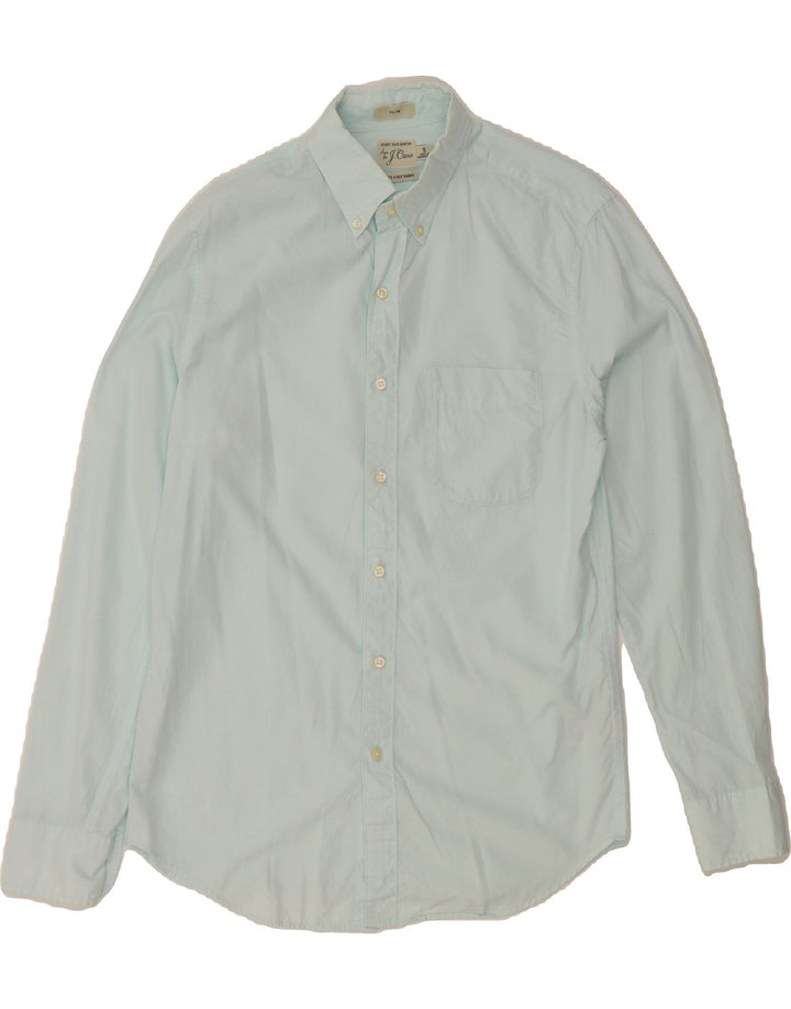 J. CREW Mens Slim Shirt Small Turquoise Cotton Vintage J. Crew and Second-Hand J. Crew from Messina Hembry 