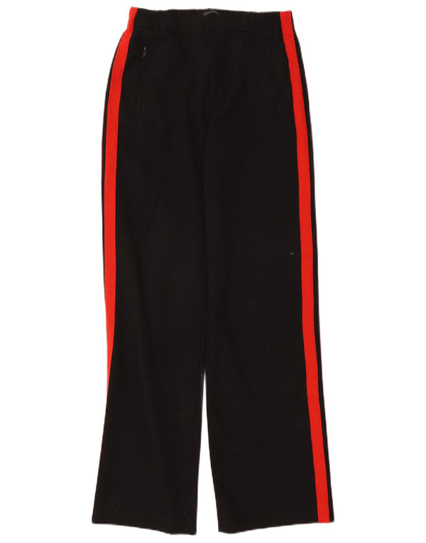 Zara Pantalon décontracté taille haute coupe ample pour femme Medium W28 L33 Noir
