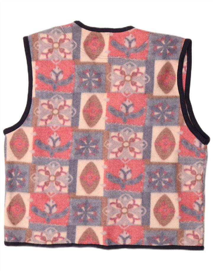 VINTAGE Gilet polaire homme UK 42 XL Multicolore Fair Isle Polyester