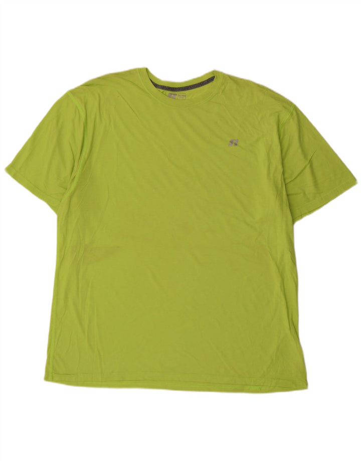 RUSSELL ATHLETIC T-shirt Dri-Power pour homme en polyester vert 2XL