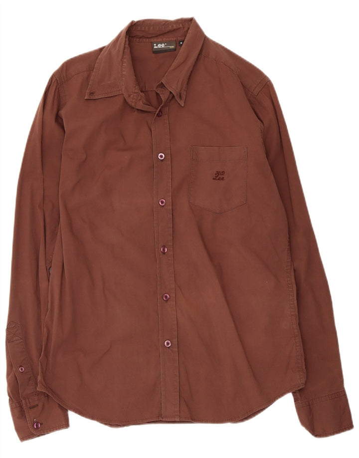 Lee Chemise Homme Marron Moyen Coton