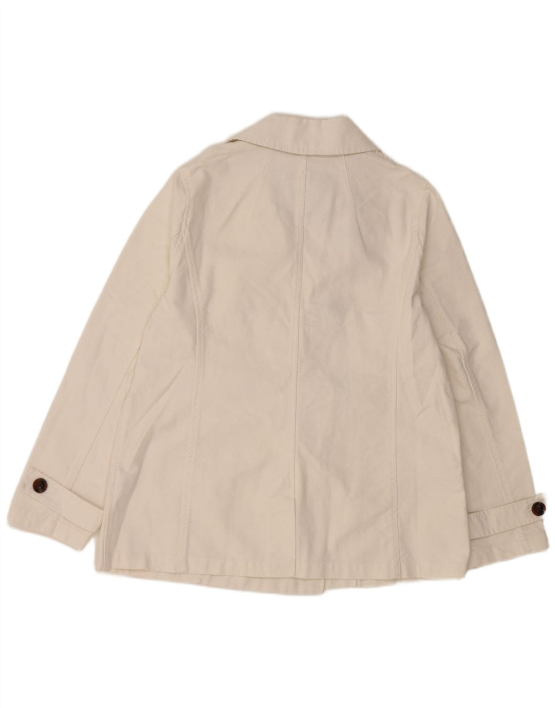 CREW CLOTHING Caban femme UK 16 Grand coton blanc