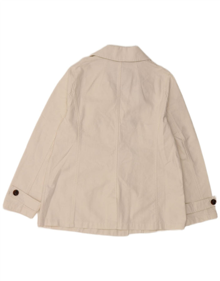 CREW CLOTHING Caban femme UK 16 Grand coton blanc