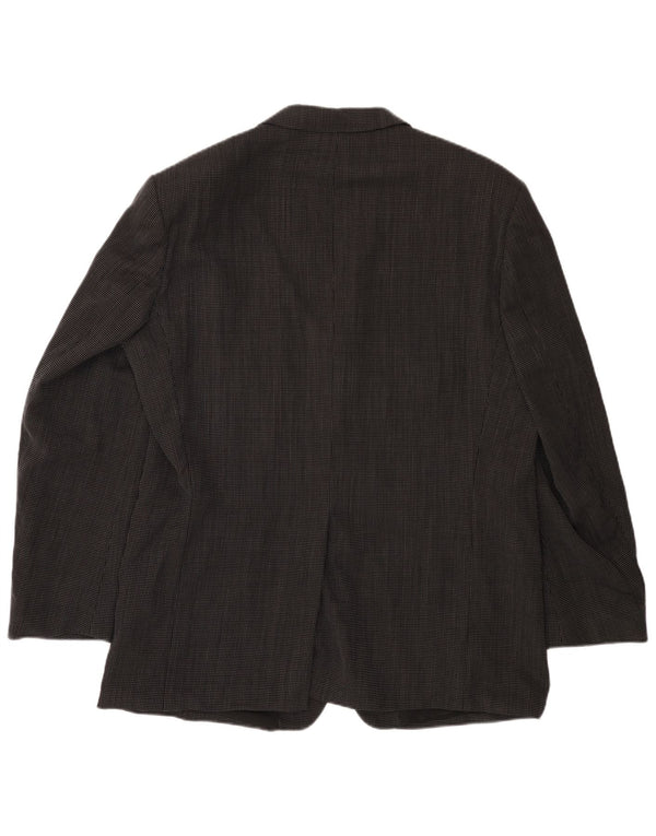 HUGO BOSS Veste Blazer 3 Boutons Homme EU 56 3XL Laine Tachée Noir