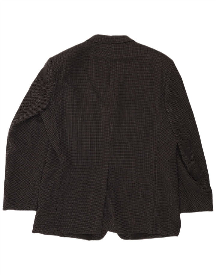 HUGO BOSS Veste Blazer 3 Boutons Homme EU 56 3XL Laine Tachée Noir