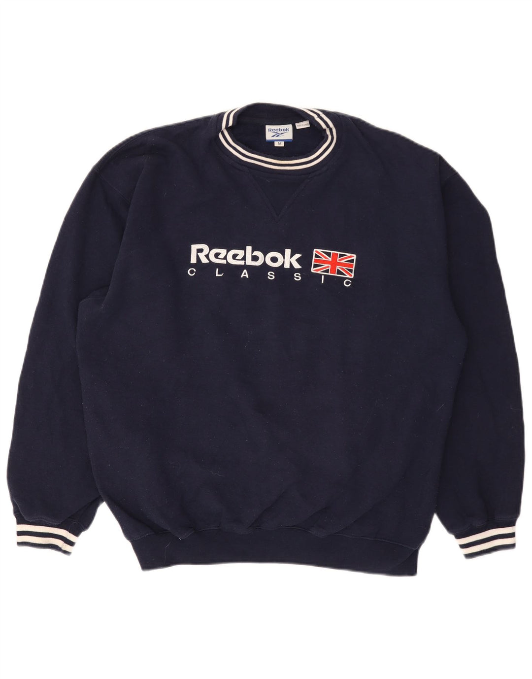 Reebok Sweat-shirt Graphic Homme Bleu Marine Moyen Polyester