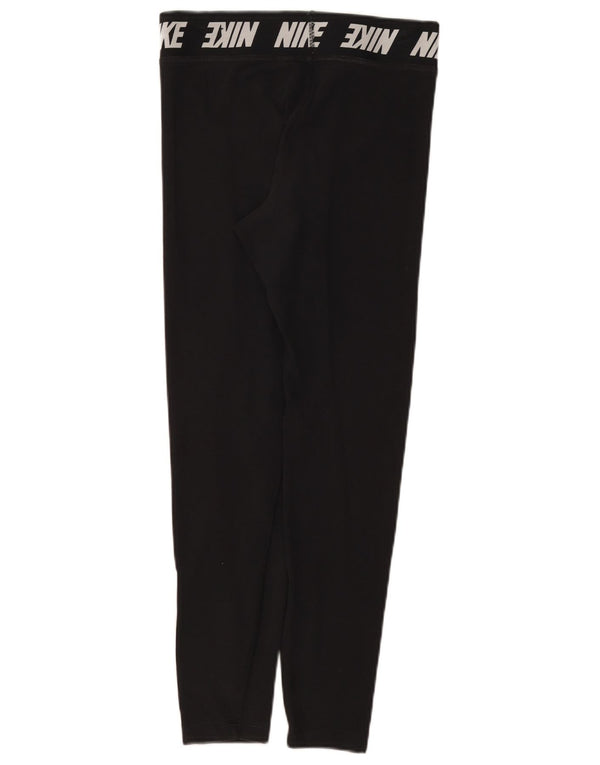 Nike Leggings graphiques pour femmes UK 12 coton noir moyen