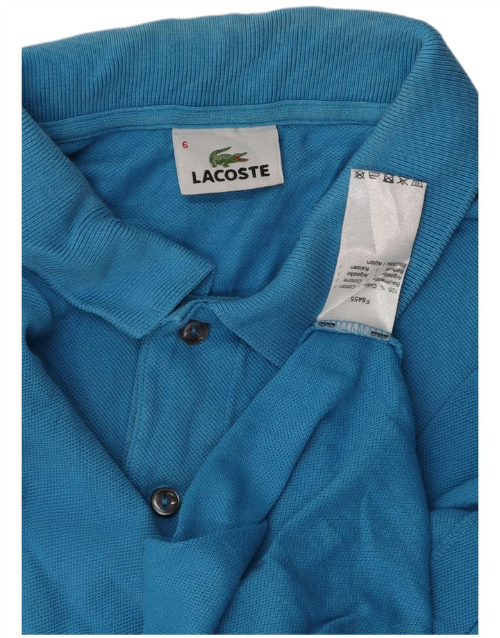 LACOSTE Mens Polo Shirt Size 6 XL Blue Cotton Vintage Lacoste and Second-Hand Lacoste from Messina Hembry 