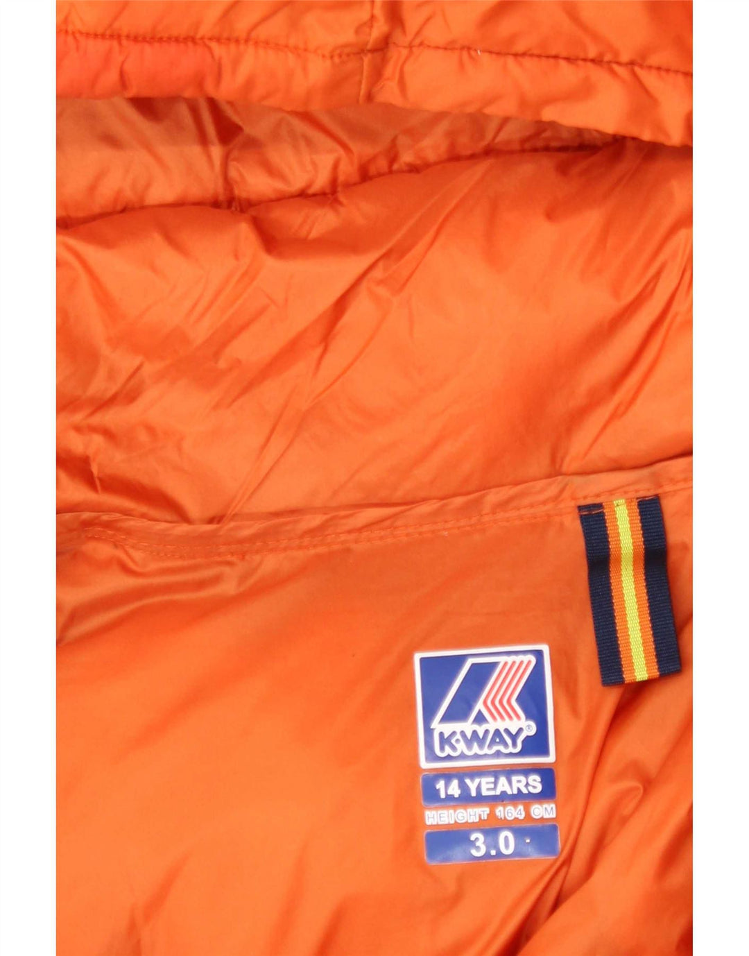 K-Way Veste matelassée à capuche garçon 13-14 ans Orange Polyester
