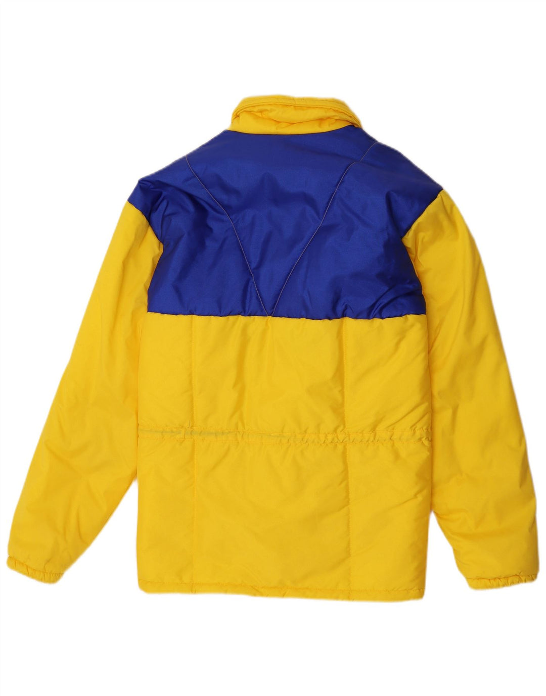 veste rembourrée à capuche vintage pour homme IT 48 Polyamide colorblock jaune moyen