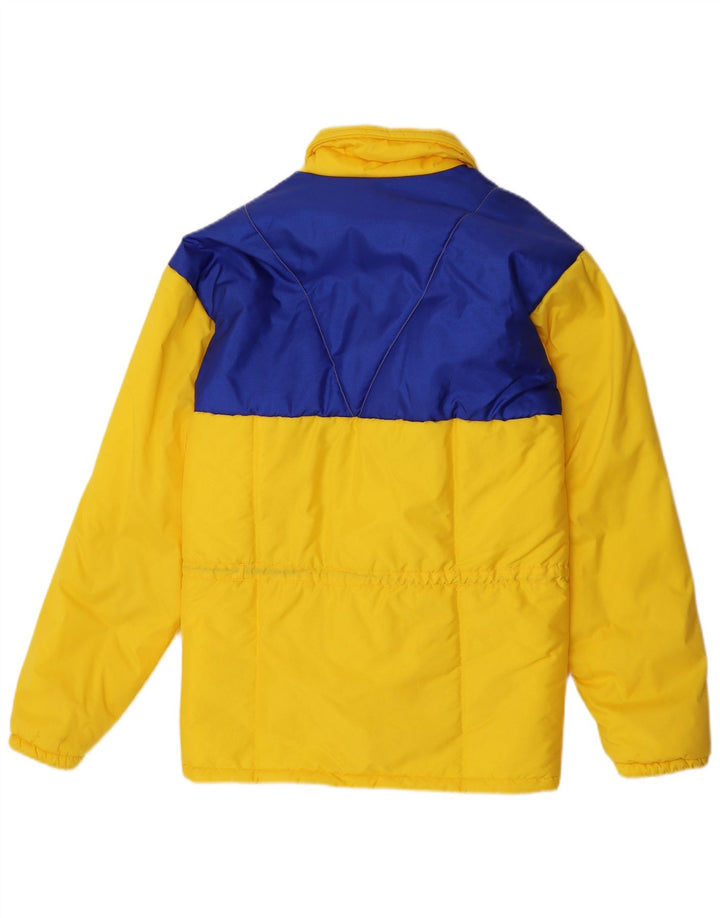 veste rembourrée à capuche vintage pour homme IT 48 Polyamide colorblock jaune moyen