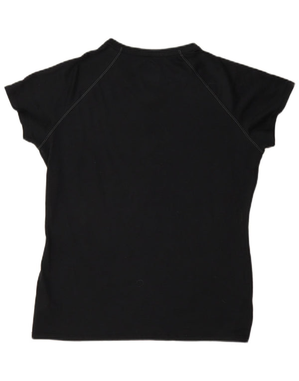Adidas Womens Ignite Volleyball Club Graphic T-Shirt Top UK 14 Moyen Noir