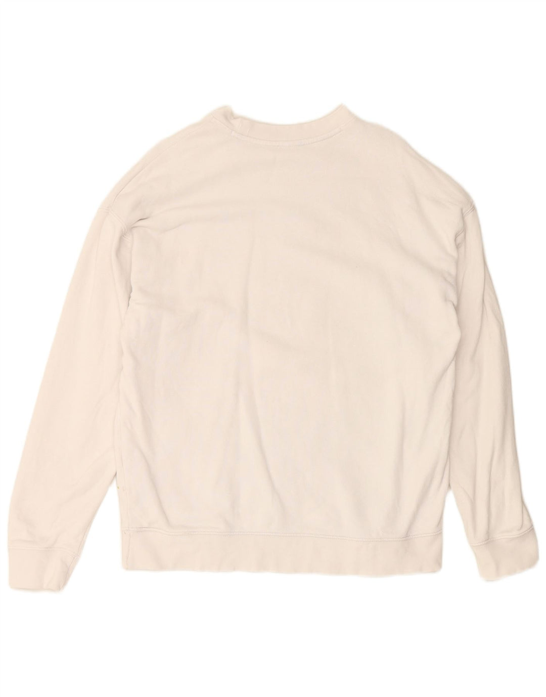 ADIDAS Sweat-shirt graphique pour femme UK 14 Grand coton blanc