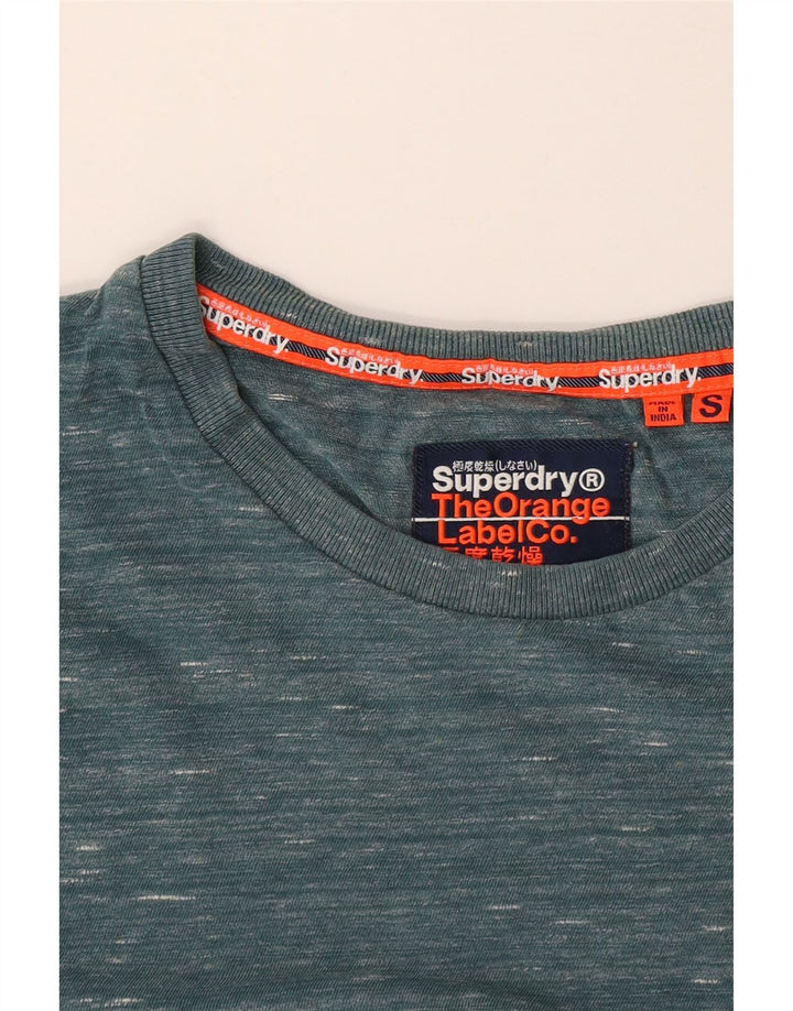 Superdry T-Shirt Top Petit Vert Moucheté Homme
