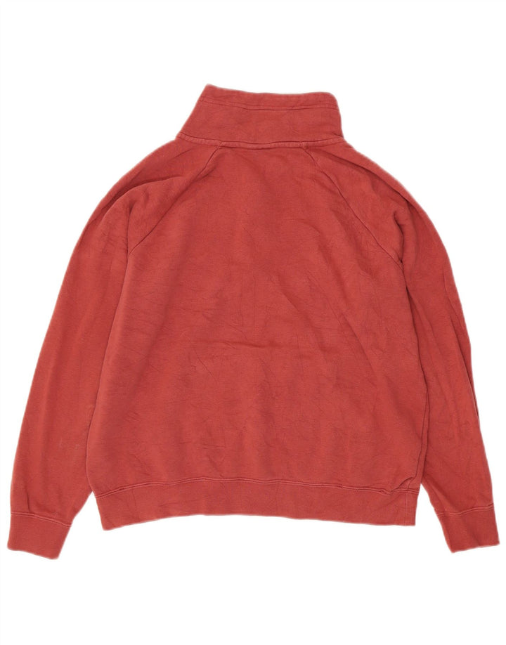 Nike Sweat-shirt surdimensionné à col zippé pour femme UK 10 Petit Bordeaux