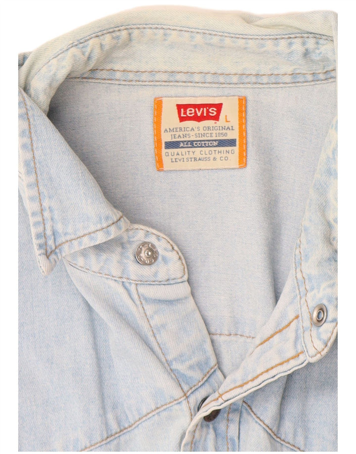 Levi's Chemise en Jean Large Homme Bleu Coton