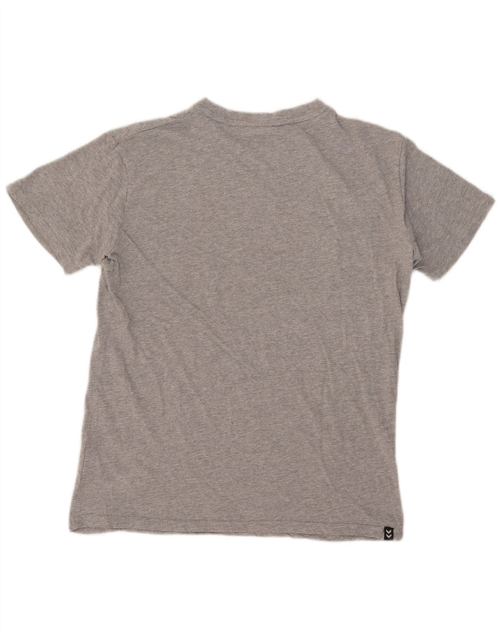 Hummel T-Shirt Graphique Homme Gris Moyen Moucheté Coton