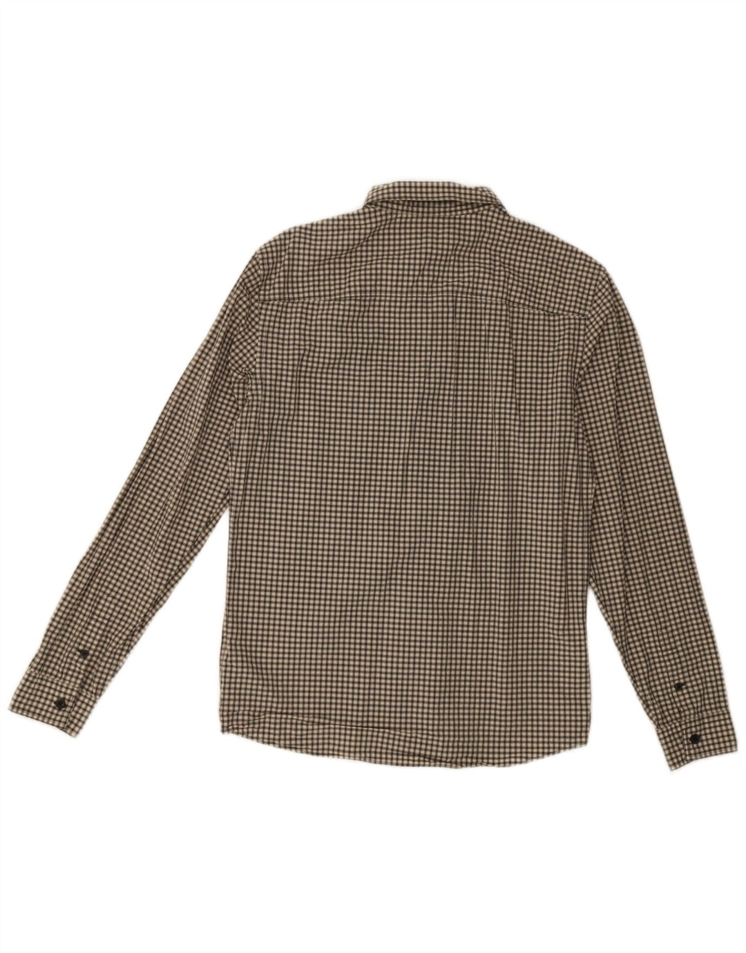 All Saints Chemise Homme Petit Vichy Beige Coton