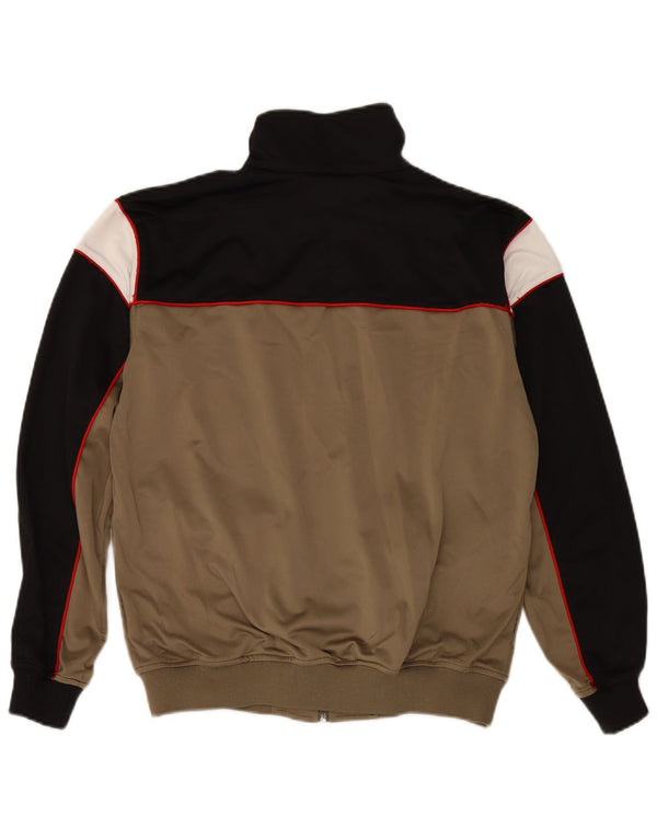 Kappa Veste de Survêtement Homme Marron Moyen Polyester Colorblock