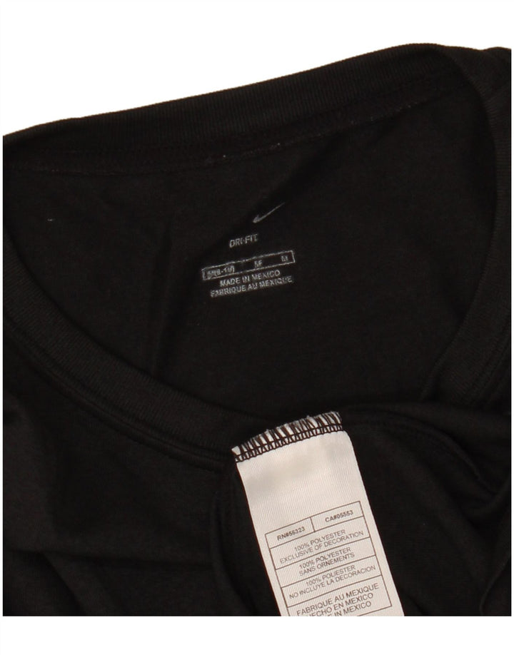 NIKE Haut Dri Fit à manches longues pour femmes US 8/10 Polyester noir moyen