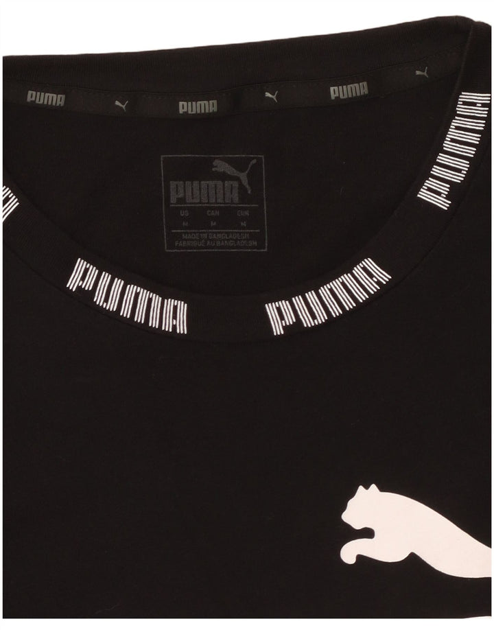 PUMA T-shirt graphique pour femme UK 14 Noir moyen